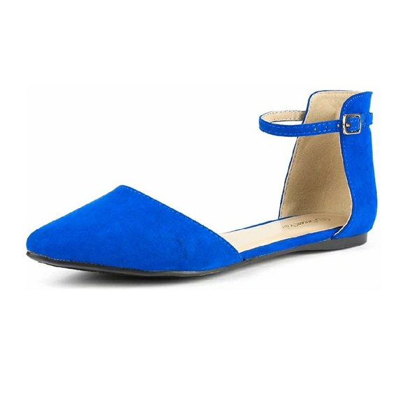 NIB Dream Pairs. Bright Blue Flats - Picture 5 of 8